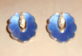 M805M Norwegian earrings 925s and enamel